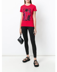 Versace Jeans Palm Tree Print T Shirt