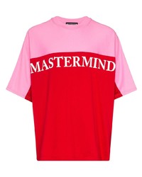 Mastermind Japan Panelled Logo Print T Shirt