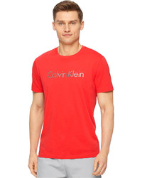 red calvin klein tshirt
