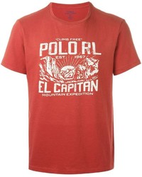 Polo Ralph Lauren Distressed Logo Print T Shirt