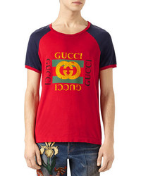 Gucci Print Cotton T Shirt