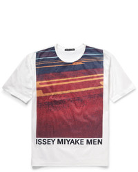 Issey Miyake Printed Cotton Jersey T Shirt