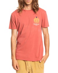 Quiksilver Promote The Stoke Organic Cotton Graphic Tee In Burnt Ochre At Nordstrom