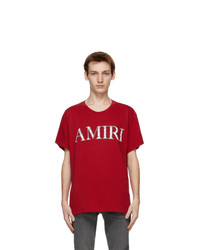 Amiri Red Bandana Logo T Shirt