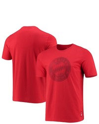 adidas Red Bayern Munich Club Crest T Shirt