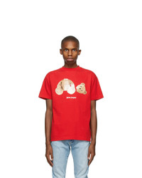 Palm Angels Red Bear T Shirt