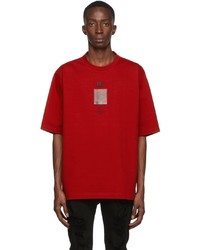 Dolce & Gabbana Red Black Dg T Shirt