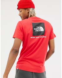 The North Face Red Box T Shirt In Red