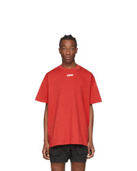 Off-White Red Caravaggio Arrows Over T Shirt