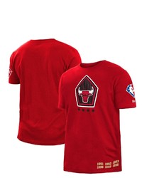 New Era Red Chicago Bulls 202122 City Edition Brushed Jersey T Shirt At Nordstrom