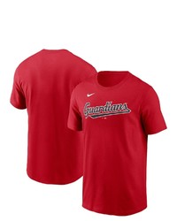 Nike Red Cleveland Guardians Wordmark T Shirt At Nordstrom