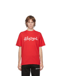 Palm Angels Red Desert Logo T Shirt