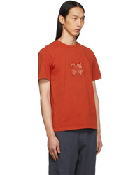Li-Ning Red Embroidered Graphic T Shirt