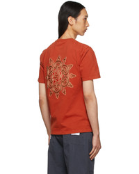 Li-Ning Red Embroidered Graphic T Shirt