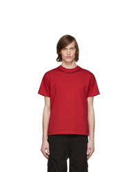 Random Identities Red Embroidered T Shirt