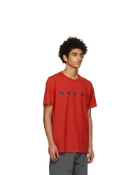 Marni Red Logo T Shirt