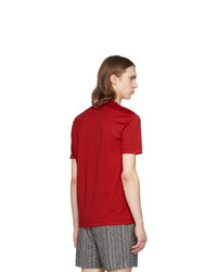 Versace Red Medusa Logo T Shirt