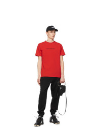 Off-White Red Pascal Painting T Shirt