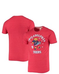 Homage Red Philadelphia 76ers Nba X Grateful Dead Tri Blend T Shirt At Nordstrom