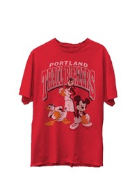 Junk Food Red Portland Trail Blazers Disney Mickey Squad T Shirt At Nordstrom