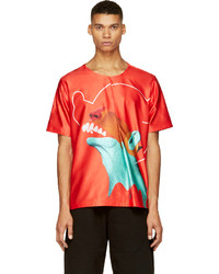 Katie Eary Red Psycho Silk T Shirt