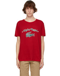 Lacoste Red Ricky Regal Edition Loose Neck T Shirt