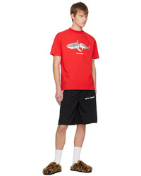 Palm Angels Red Shark T Shirt