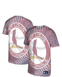 Mitchell & Ness Red St Louis Cardinals Historic Logo Jumbotron T Shirt