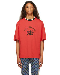 Wales Bonner Red Sunlight Graphic T Shirt