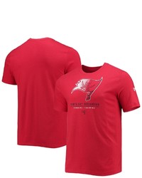 New Era Red Tampa Bay Buccaneers Combine Authentic Go For It T Shirt