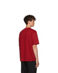 Y-3 Red Varsity T Shirt