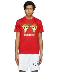 DSQUARED2 Red Year Of The Ox T Shirt