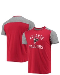 Majestic Threads Redgray Atlanta Falcons Field Goal Slub T Shirt