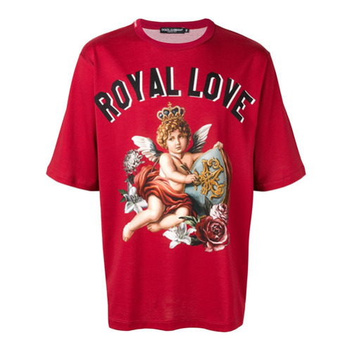 dolce and gabbana red t shirt