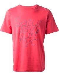 Saturdays Surf NYC Worded Print T Shirt