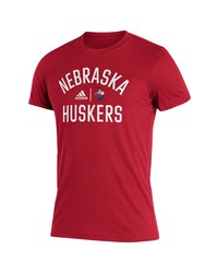 adidas Scarlet Nebraska Huskers Sideline Locker Heritage T Shirt
