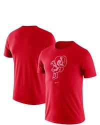Nike Scarlet Ohio State Buckeyes Old School Logo Tri Blend T Shirt At Nordstrom