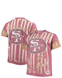 Mitchell & Ness Scarlet San Francisco 49ers Jumbotron Big Tall T Shirt