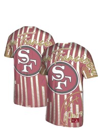 Mitchell & Ness Scarlet San Francisco 49ers Jumbotron Historic Logo T Shirt