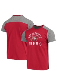 Majestic Threads Scarletgray San Francisco 49ers Field Goal Slub T Shirt