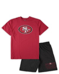 CONCEPTS SPORT Scarletheathered Charcoal San Francisco 49ers Big Tall T Shirt Shorts Set At Nordstrom