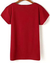 Sheepshead Print Red T Shirt