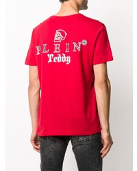 Philipp Plein Short Sleeve Teddy Bear Mascot T Shirt