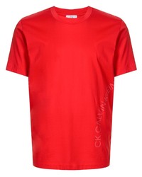 CK Calvin Klein Side Logo Print Fitted T Shirt