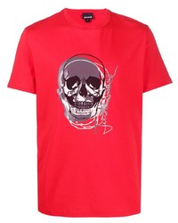 Just Cavalli Skull Print Short Sleeve T Shirt