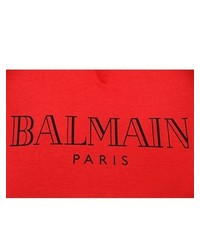 Balmain Sleeveless Logo Printed Cotton T Shirt