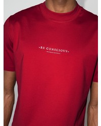 Brunello Cucinelli Slogan Print Crew Neck T Shirt