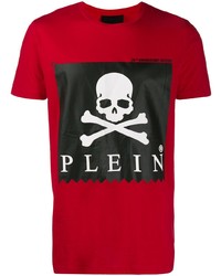 Philipp Plein Statet Skull Print T Shirt