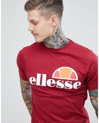 Ellesse T Shirt With Classic Logo In Burgundy
