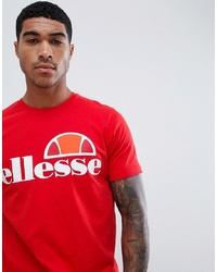 Ellesse T Shirt With Large Logo In Red